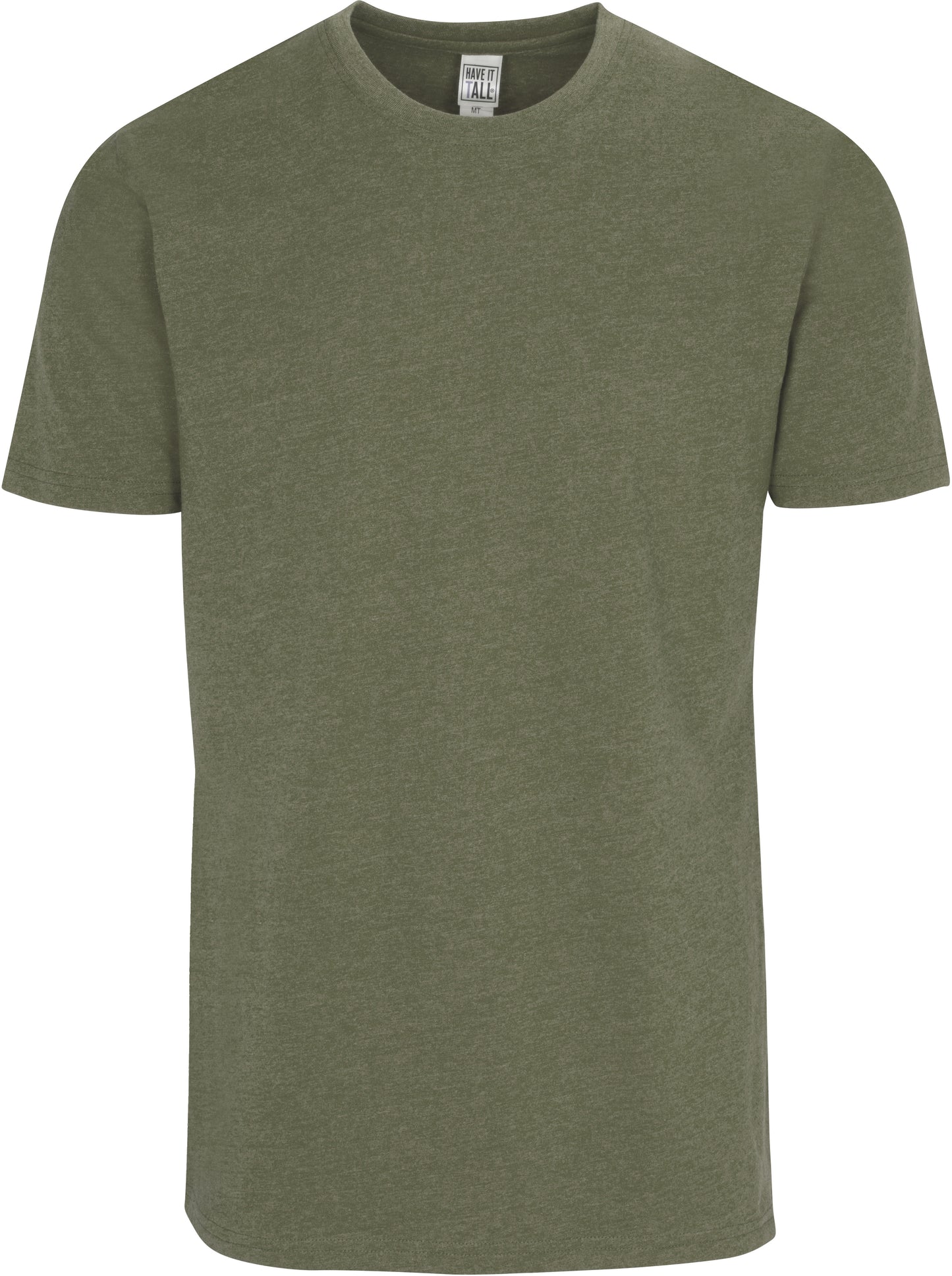 Have It Tall army T shirt premium blend slim fit soft breathable shrink resistant tee shirt against a white background