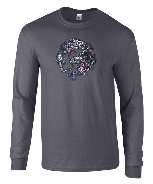 Have It Tall Long Sleeve T-Shirt Tattoo Dragon Graphic
