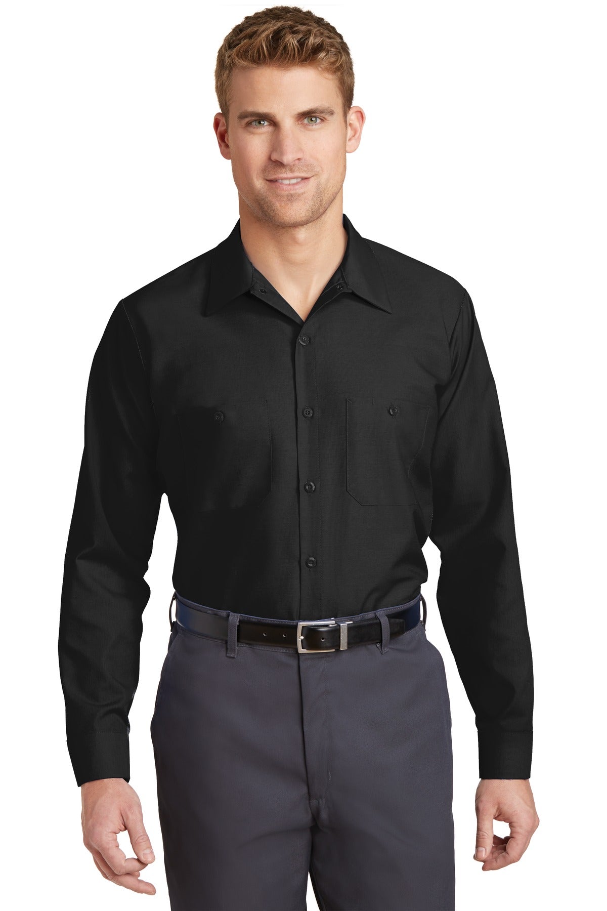 Red Kap Long Size Long Sleeve Industrial Work Shirt