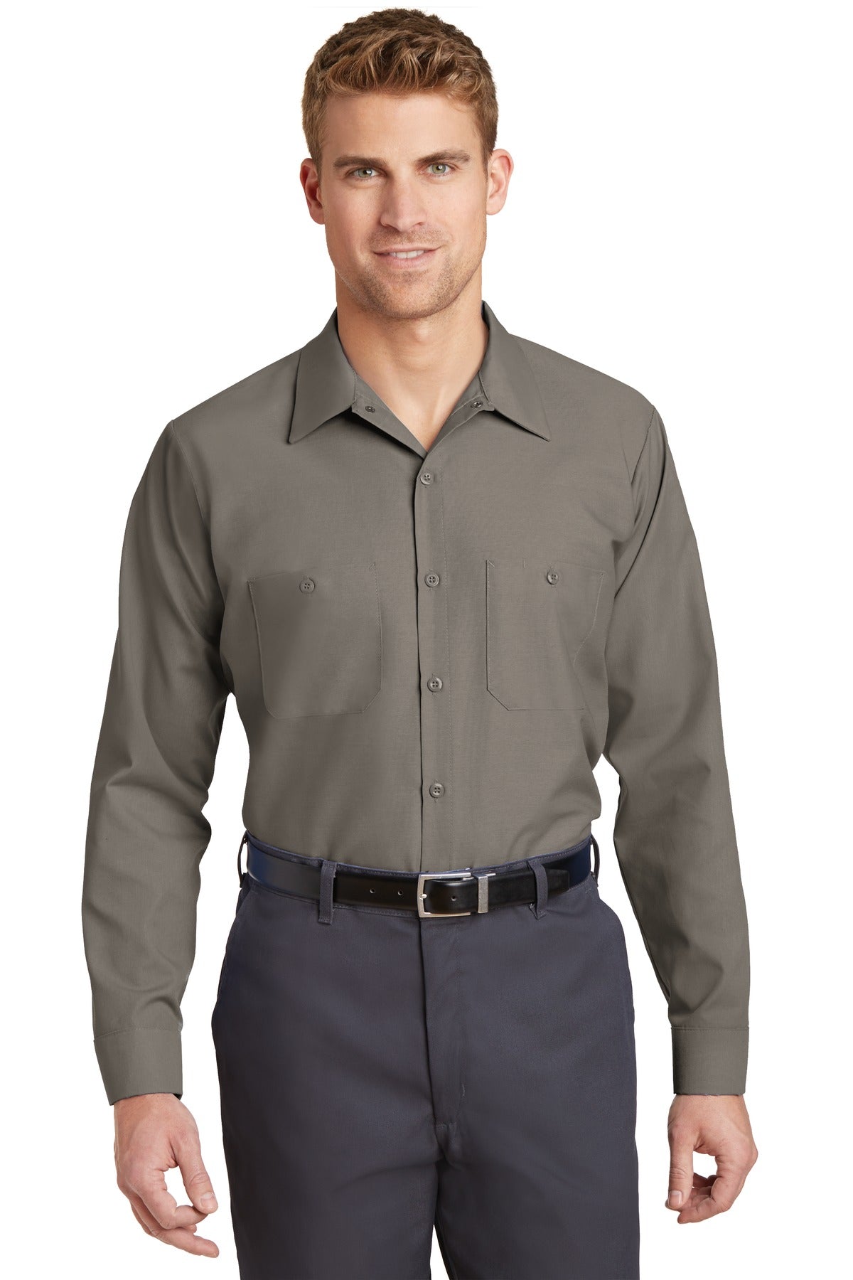 Red Kap Long Size Long Sleeve Industrial Work Shirt