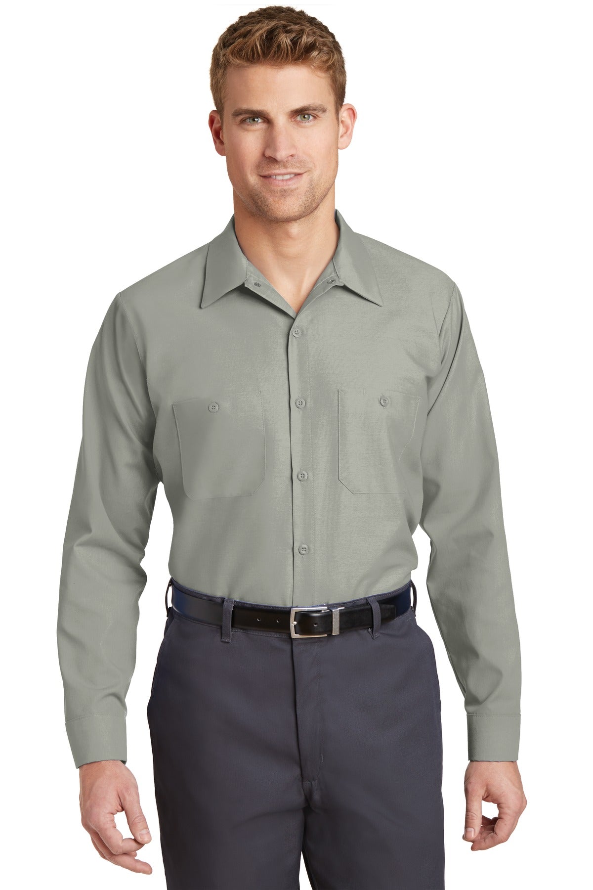 Red Kap Long Size Long Sleeve Industrial Work Shirt