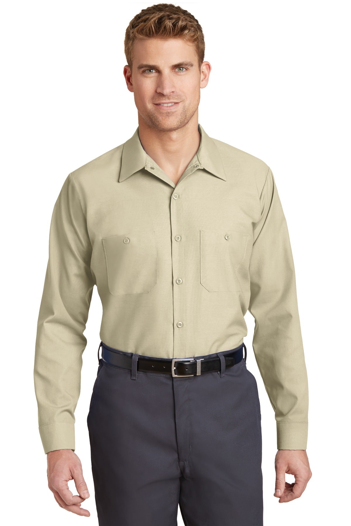 Red Kap Long Size Long Sleeve Industrial Work Shirt