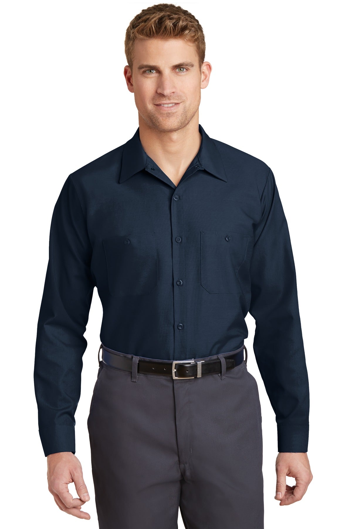 Red Kap Long Size Long Sleeve Industrial Work Shirt