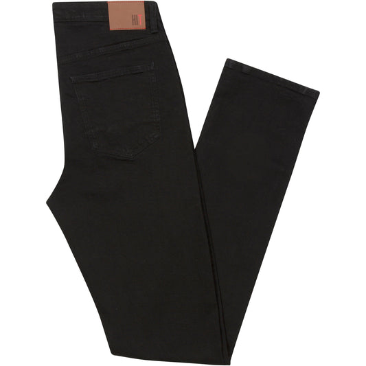 Have It Tall Straight Leg Black Stretch Denim Jeans 90/10 cotton/poly blend against a white background