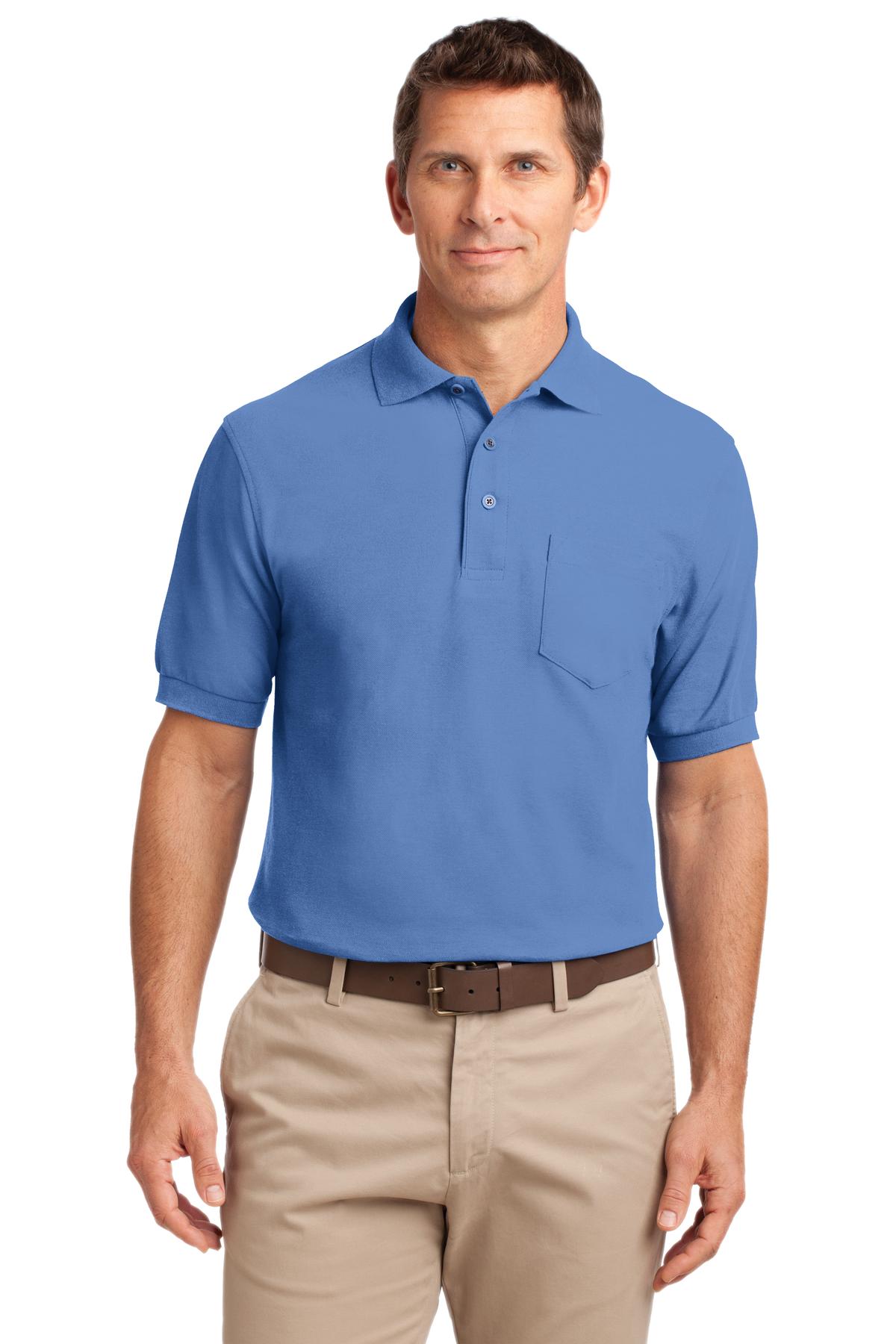 Port Authority Tall Silk Touch Polo with Pocket