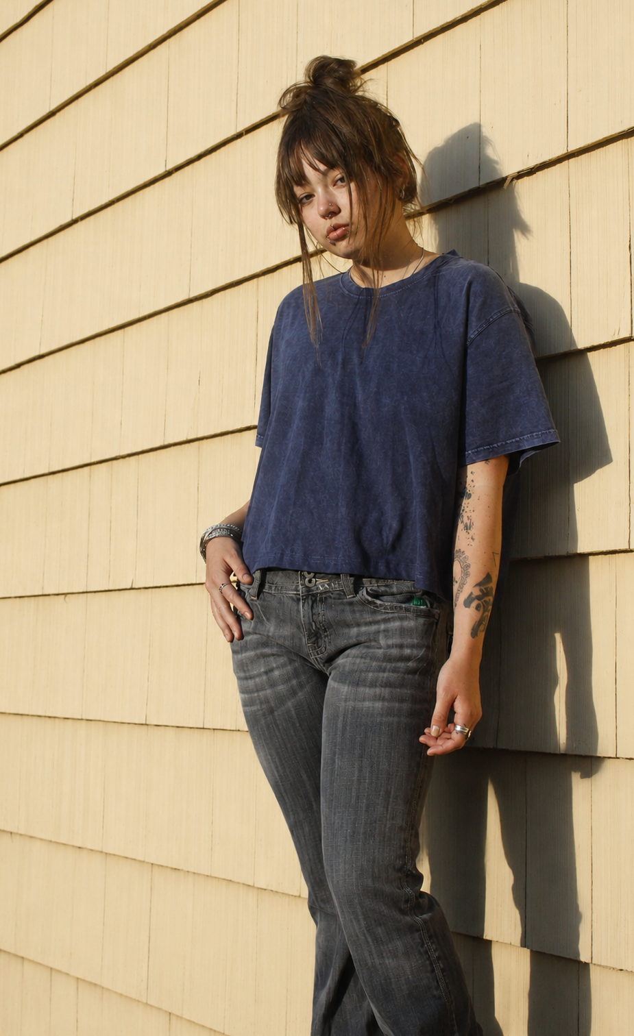 Have It Tall Women's Vintage Stone Wash Relaxed Fit T Shirt - Your Custom Length!