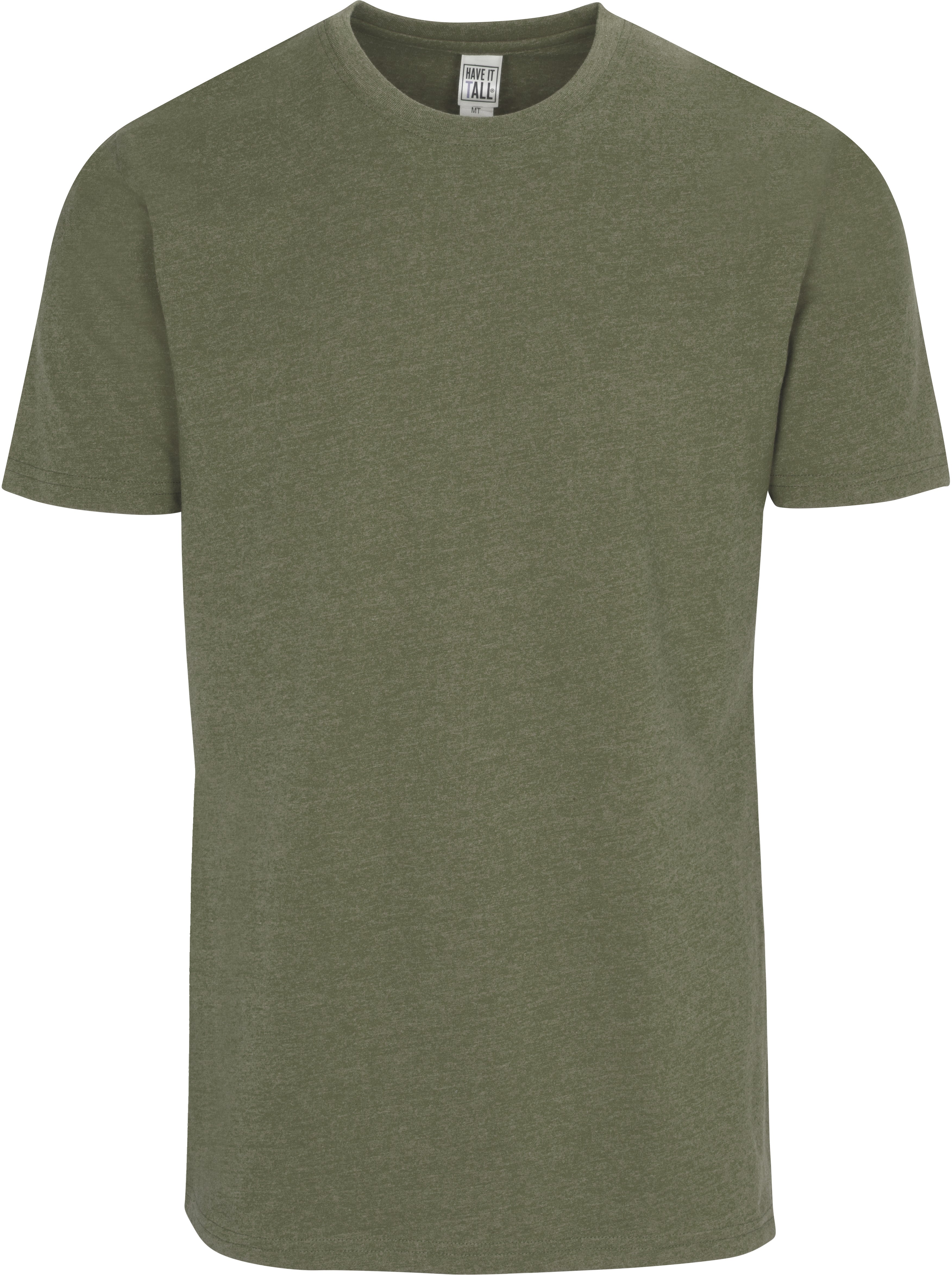 Have It Tall army T shirt premium blend slim fit soft breathable shrink resistant tee shirt against a white background