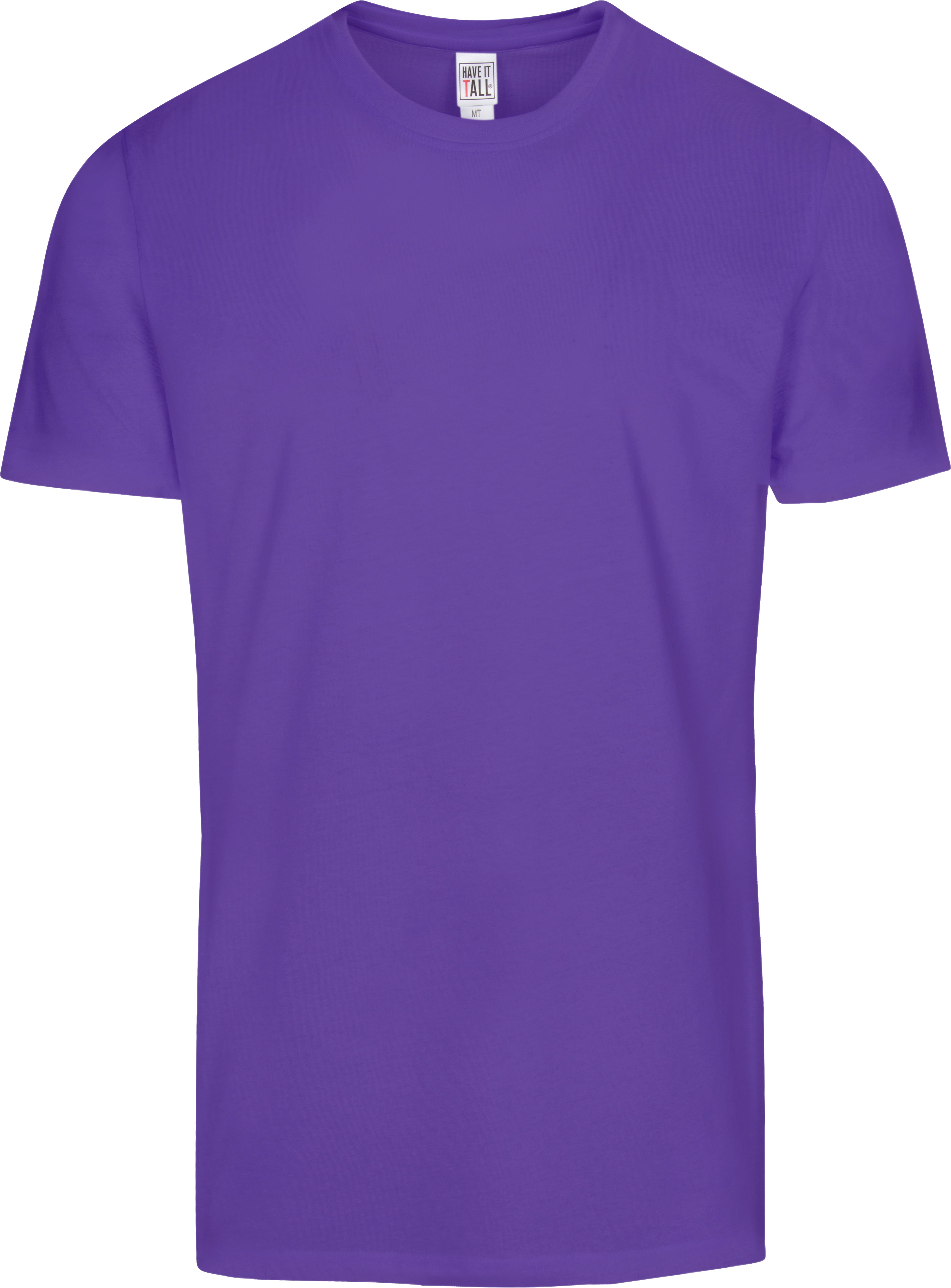 Have It Tall Purple T shirt premium blend slim fit soft breathable shrink resistant tee shirt against a white background