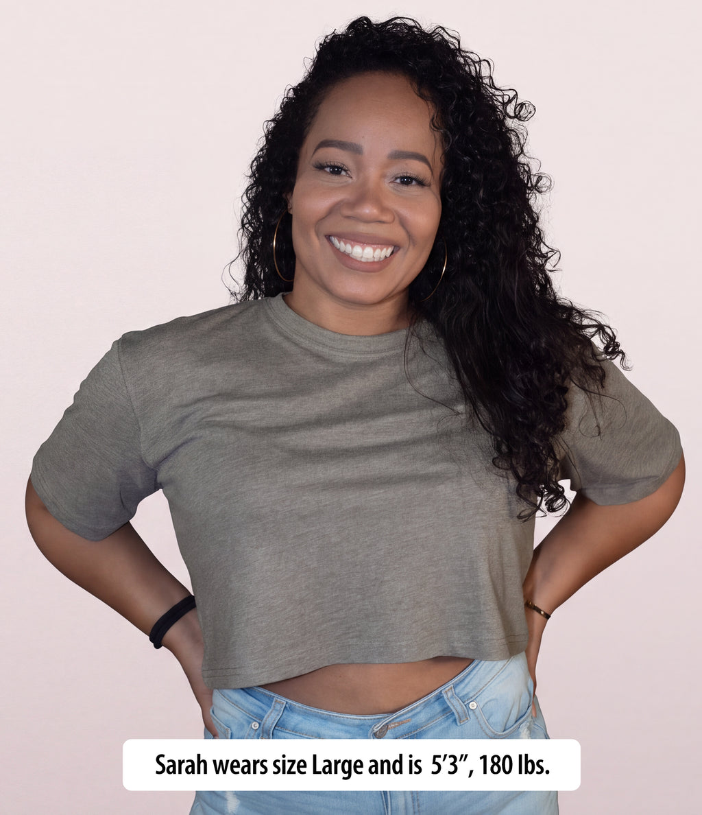 Women's Soft Blend Fashion Fit T Shirt - Crop Top
