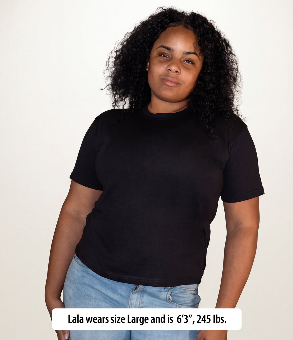 Women's Soft Blend Fashion Fit Boxy T Shirt - Waist Length
