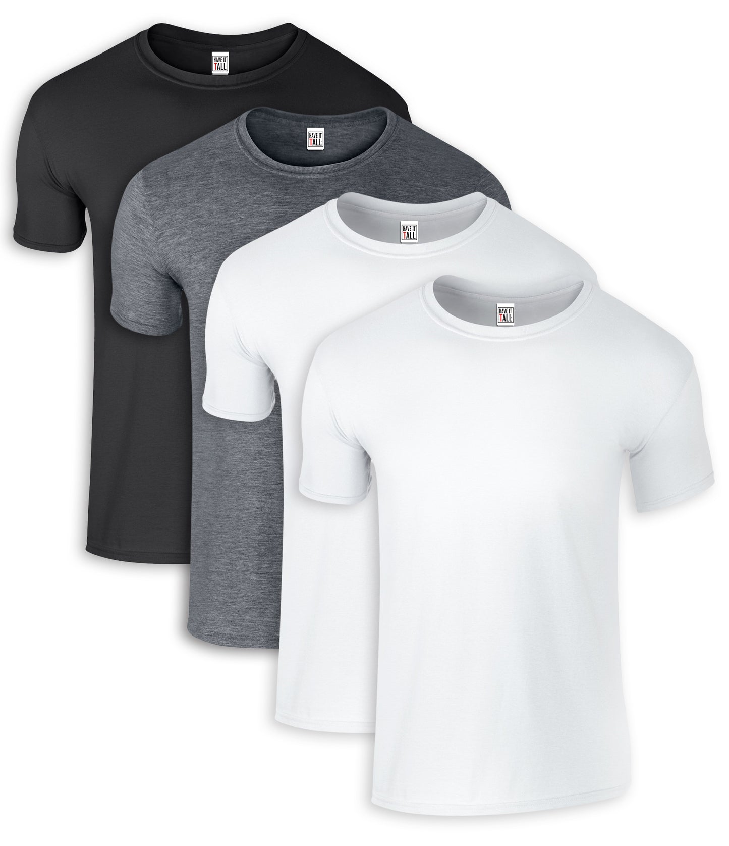 Have It Tall Soft Blend Fitted T Shirt  | 4 Pack