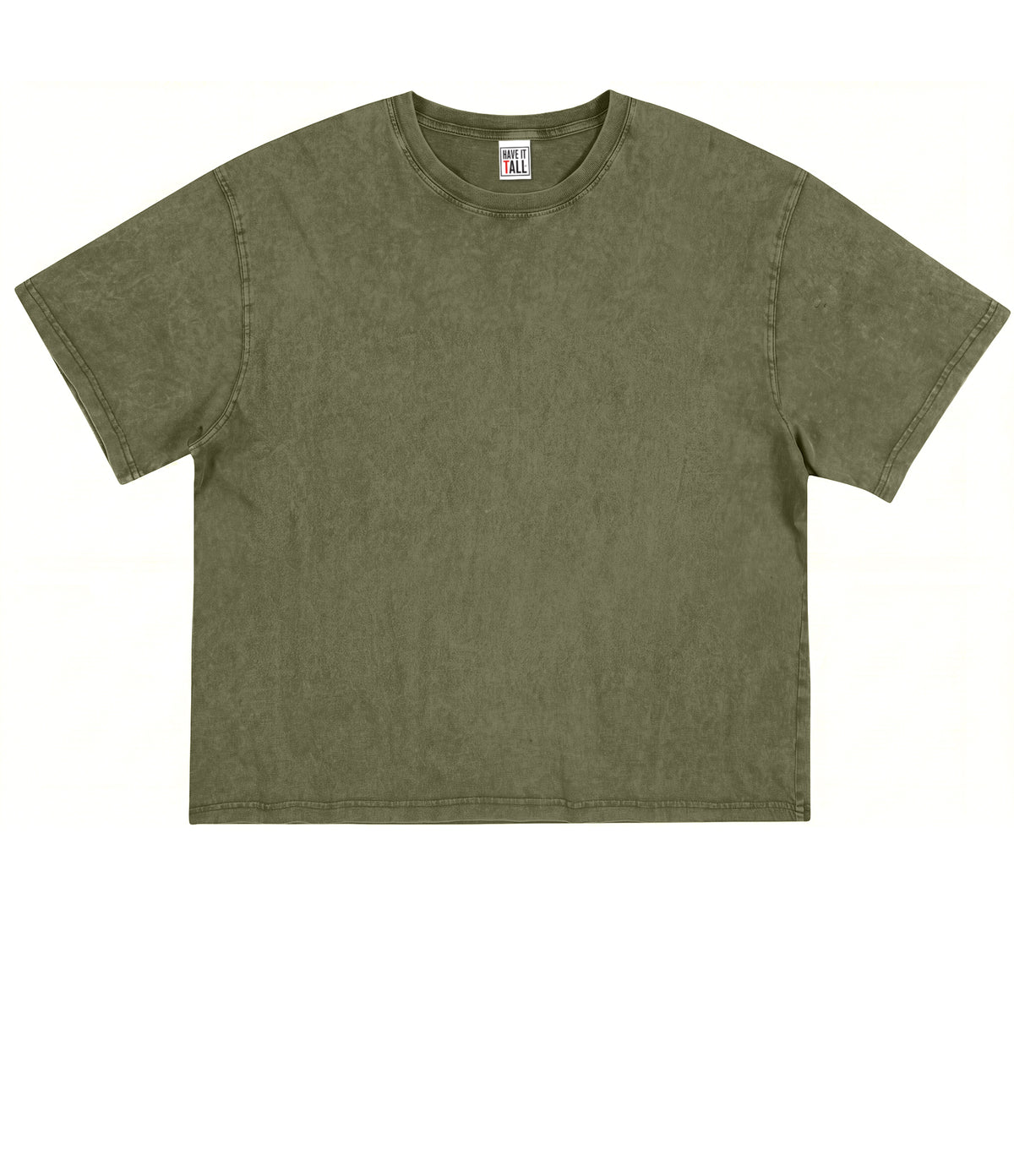 Women's Vintage Wash Cotton Relaxed Fit Boxy T Shirt - Waist Length