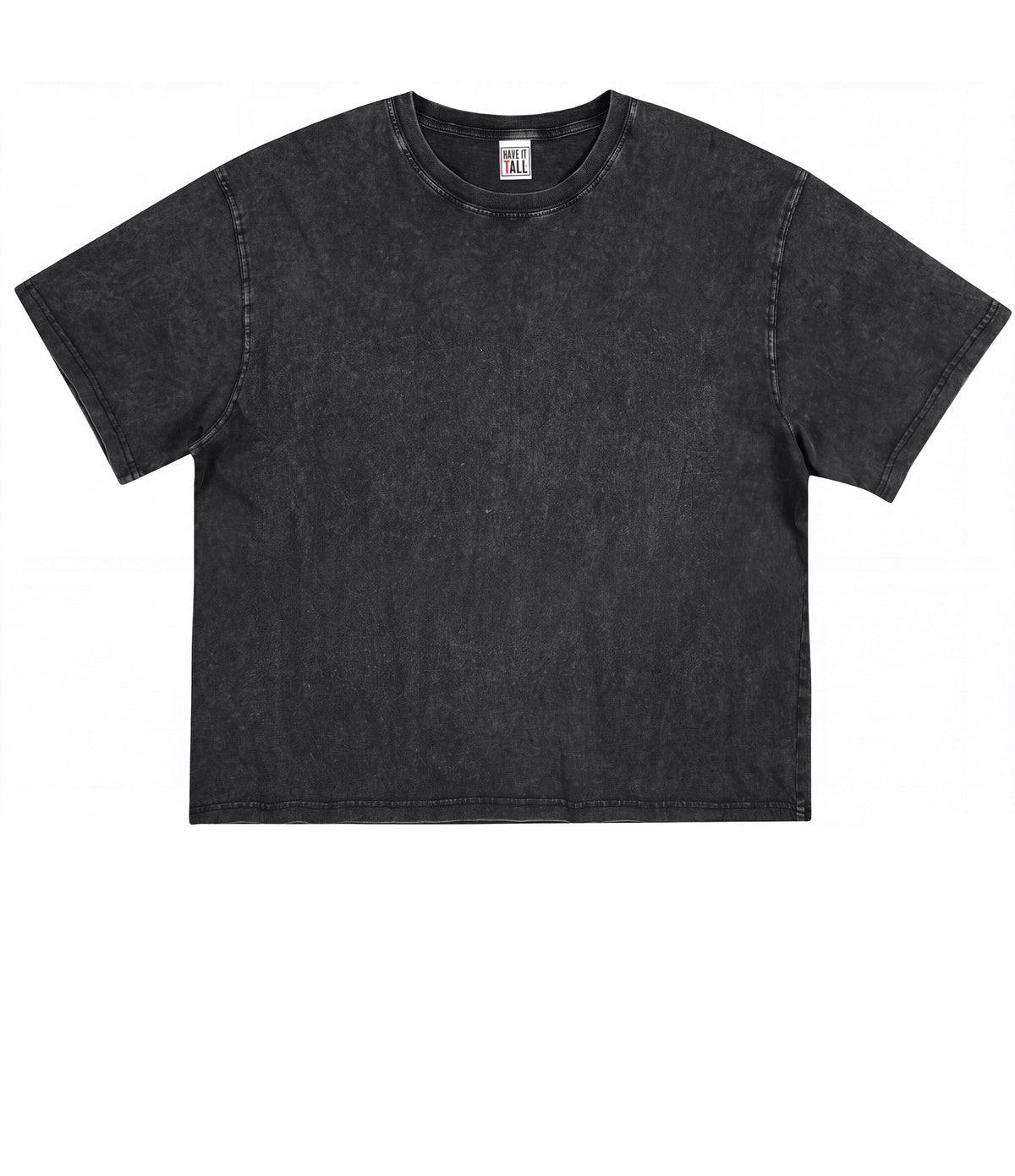 Women's Vintage Wash Cotton Relaxed Fit Boxy T Shirt - Waist Length