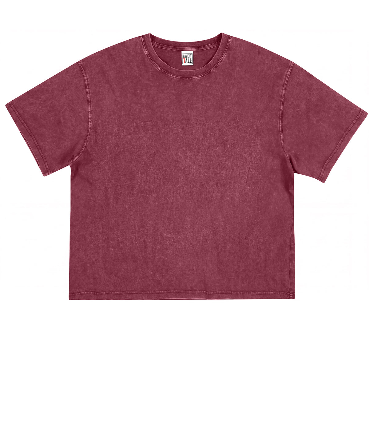 Women's Vintage Wash Cotton Relaxed Fit Boxy T Shirt - Waist Length
