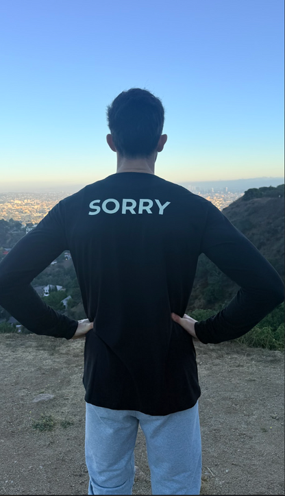 Have It Tall Men's Sorry Back Print Tall T Shirt