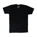 Have It Tall made in USA T shirt in black 100% cotton luxury soft tee for tall men and women against a white background