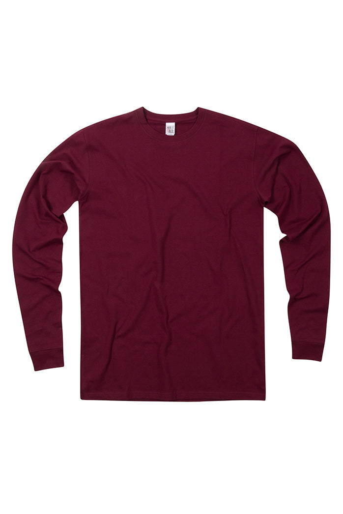 Have It Tall Long Sleeve T-Shirt - Cotton/Spandex 4 Way Stretch