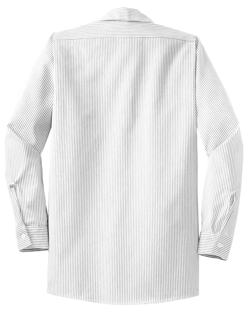 Red Kap Long Size Long Sleeve Striped Industrial Work Shirt