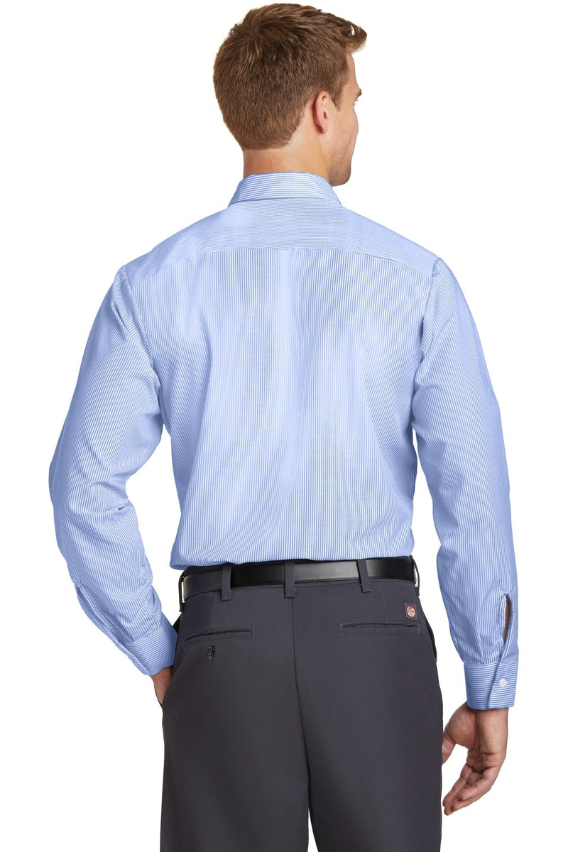 Red Kap Long Size Long Sleeve Striped Industrial Work Shirt