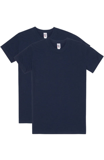 Have It Tall Classic Ring Spun Cotton T Shirt | 2 Pack