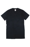 Have It Tall V neck T shirt for men and women in color Black luxury soft Tee against a white background.