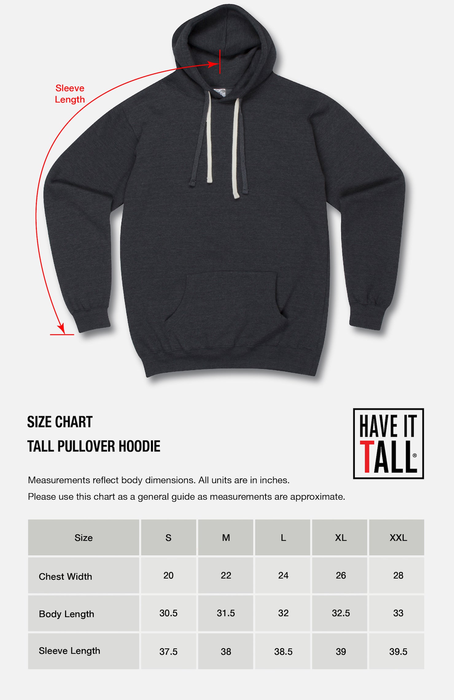 Have It Tall Pullover Hoodie with Never Better Graphic
