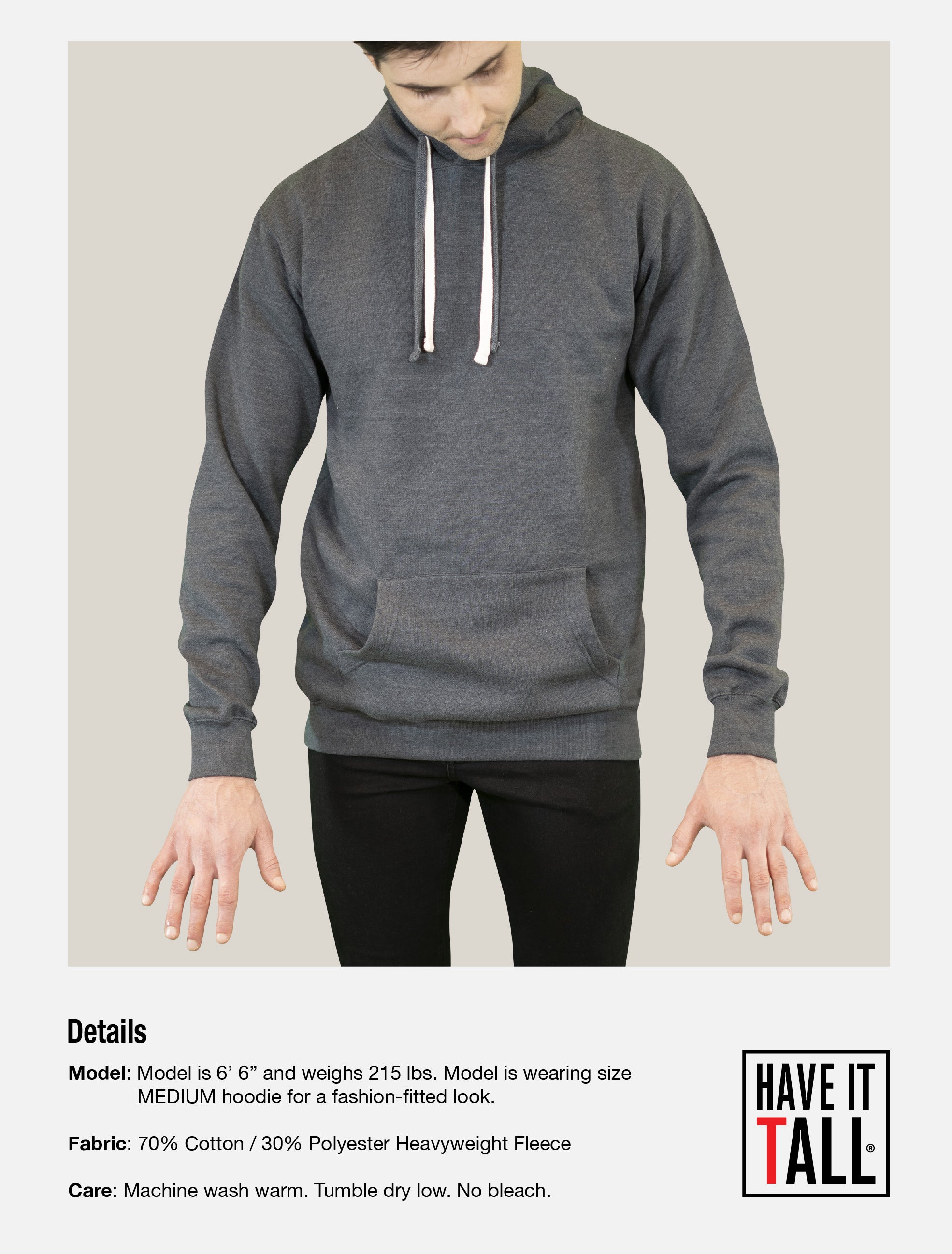 Have It Tall Pullover Hoodie with Never Better Graphic