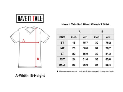 Have It Tall Soft Blend V Neck T Shirt