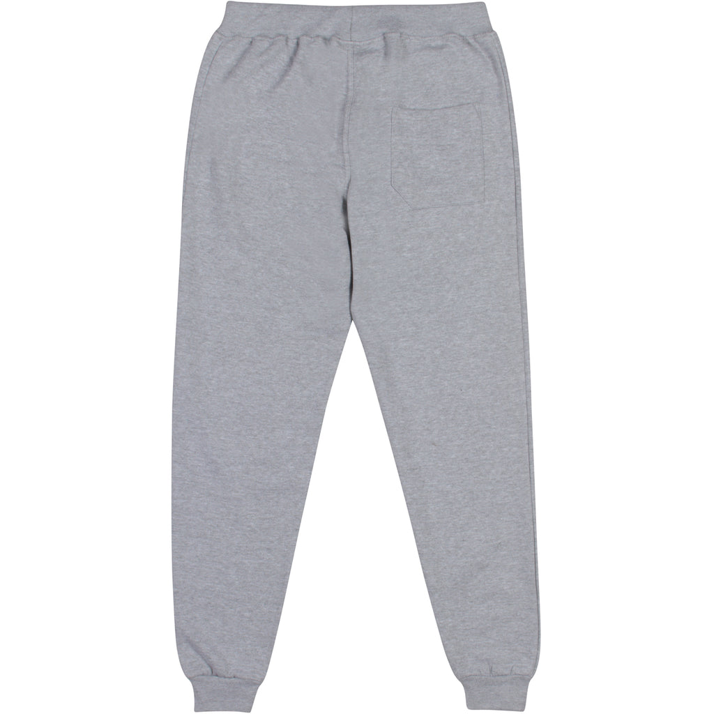 Have It Tall joggers sweat pants for comfort with extra length in sports gray showing the back of the joggers against a white background