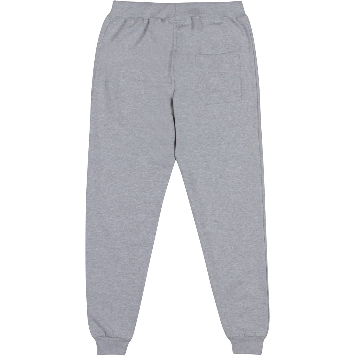 Have It Tall joggers sweat pants for comfort with extra length in sports gray showing the back of the joggers against a white background