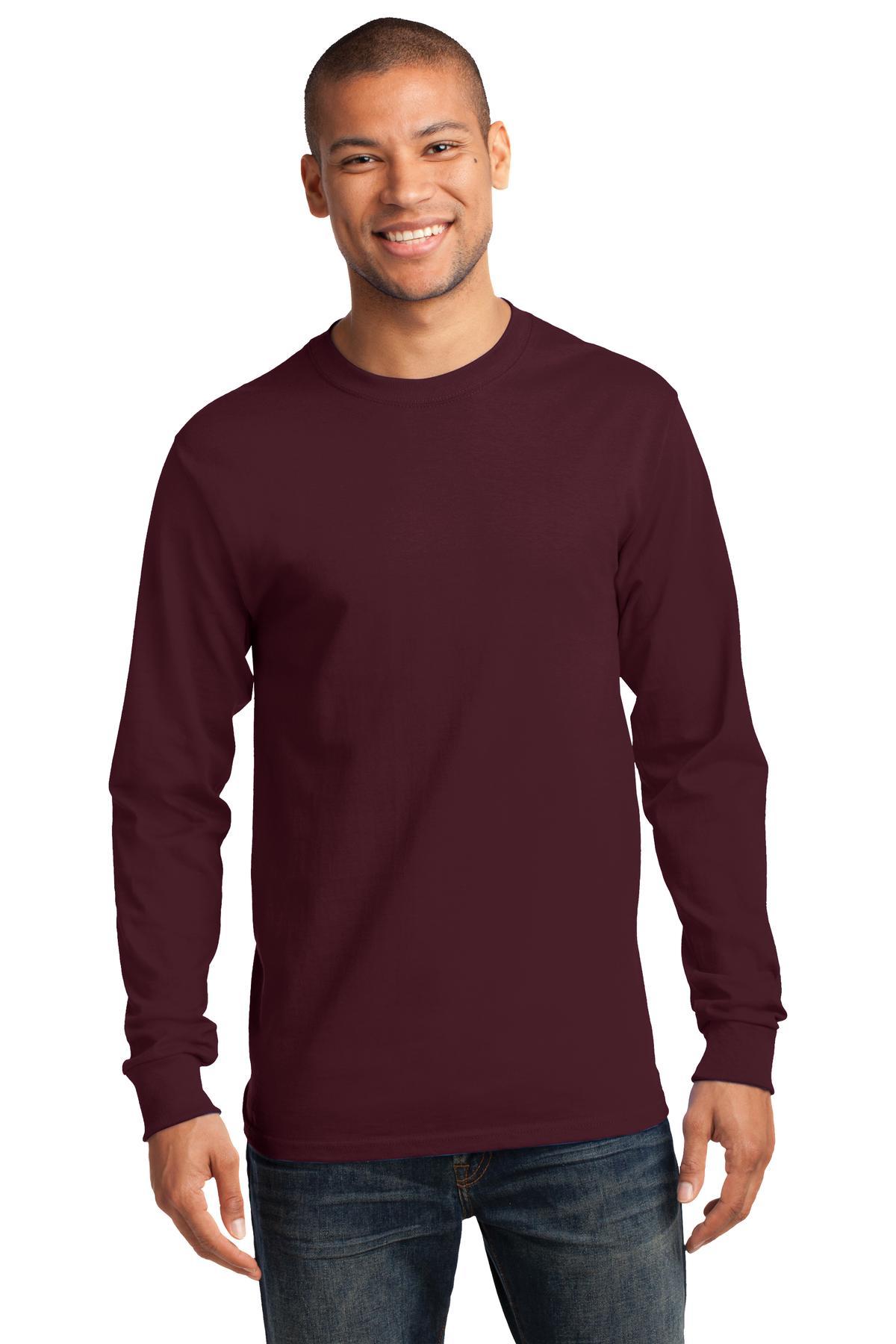 Port & Company Tall Heavyweight Cotton Long Sleeve Tee