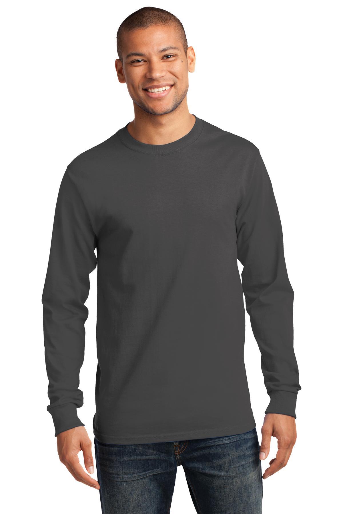 Port & Company Tall Heavyweight Cotton Long Sleeve Tee