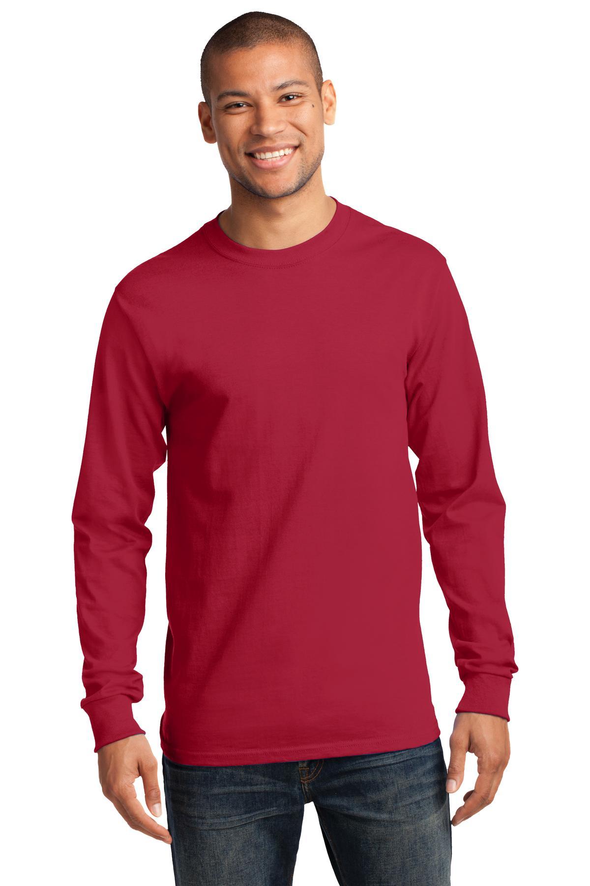 Port & Company Tall Heavyweight Cotton Long Sleeve Tee