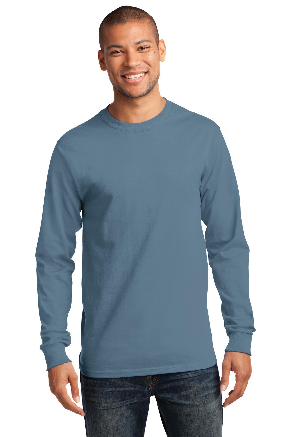 Port & Company Tall Heavyweight Cotton Long Sleeve Tee