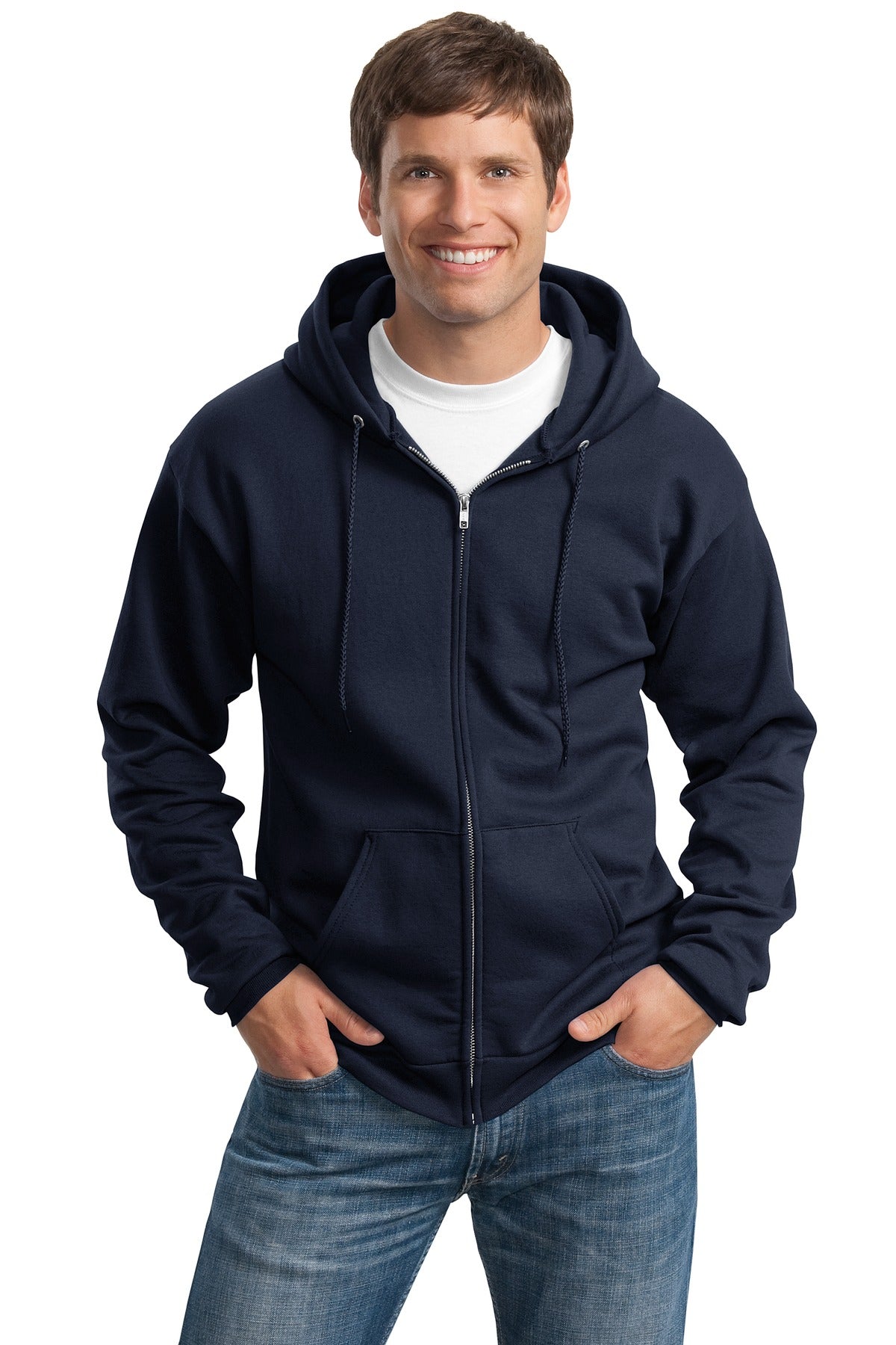 Port & Company Tall Full-Zip Hooded Heavyweight Sweatshirt