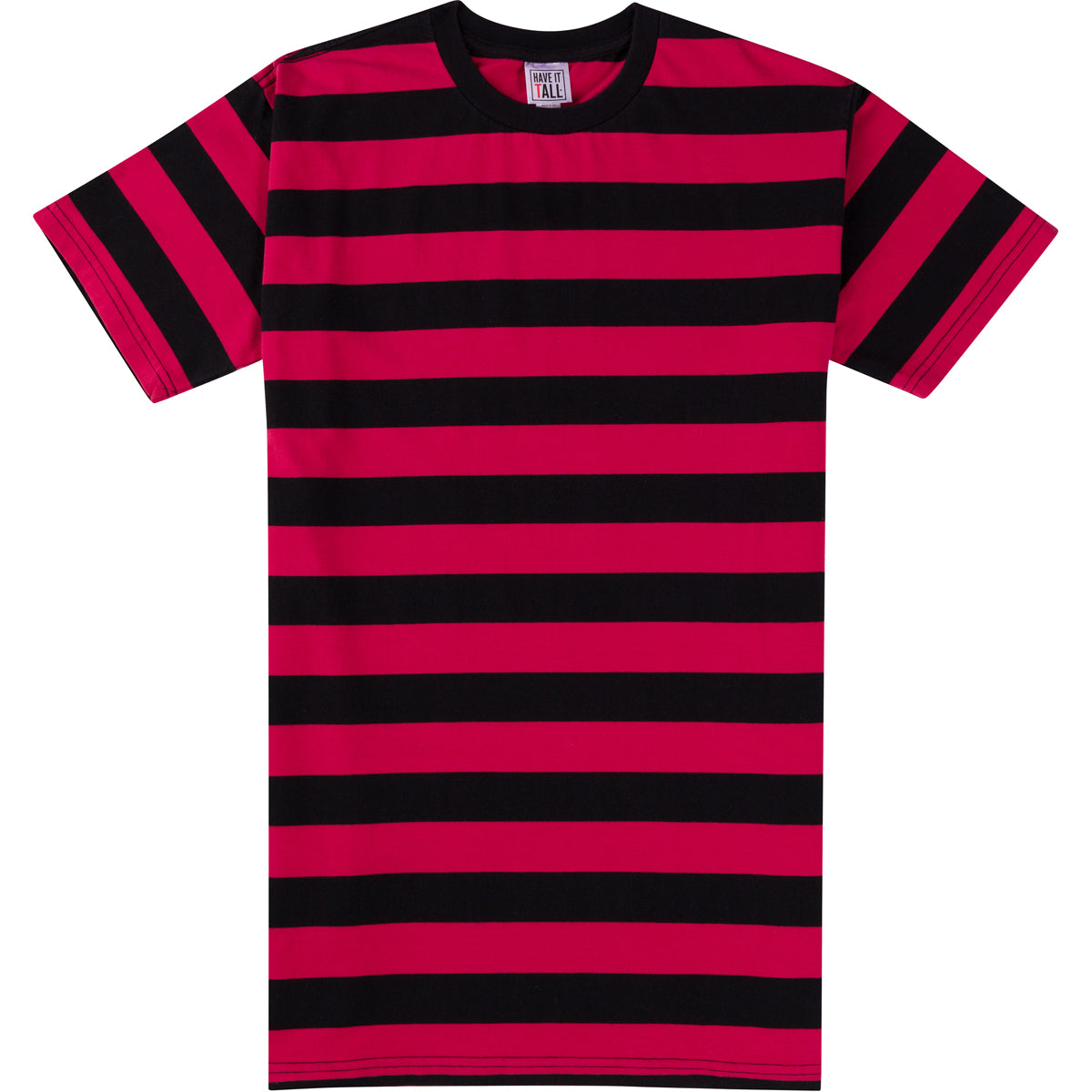 Red and black striped t 2024 shirt mens