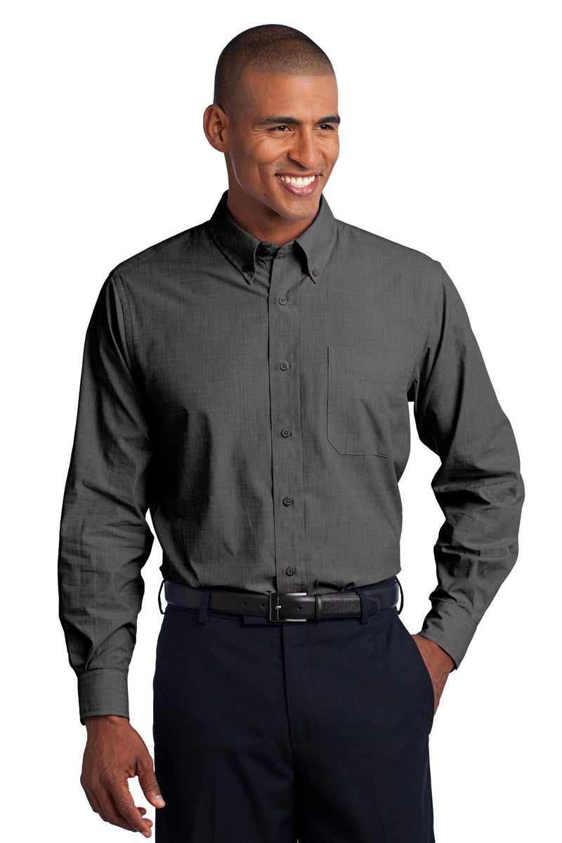 Port Authority Tall Crosshatch Easy Care Shirt