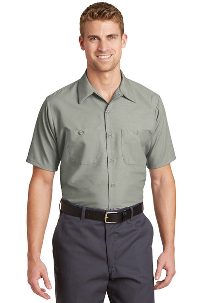 Red Kap Long Size Short Sleeve Industrial Work Shirt