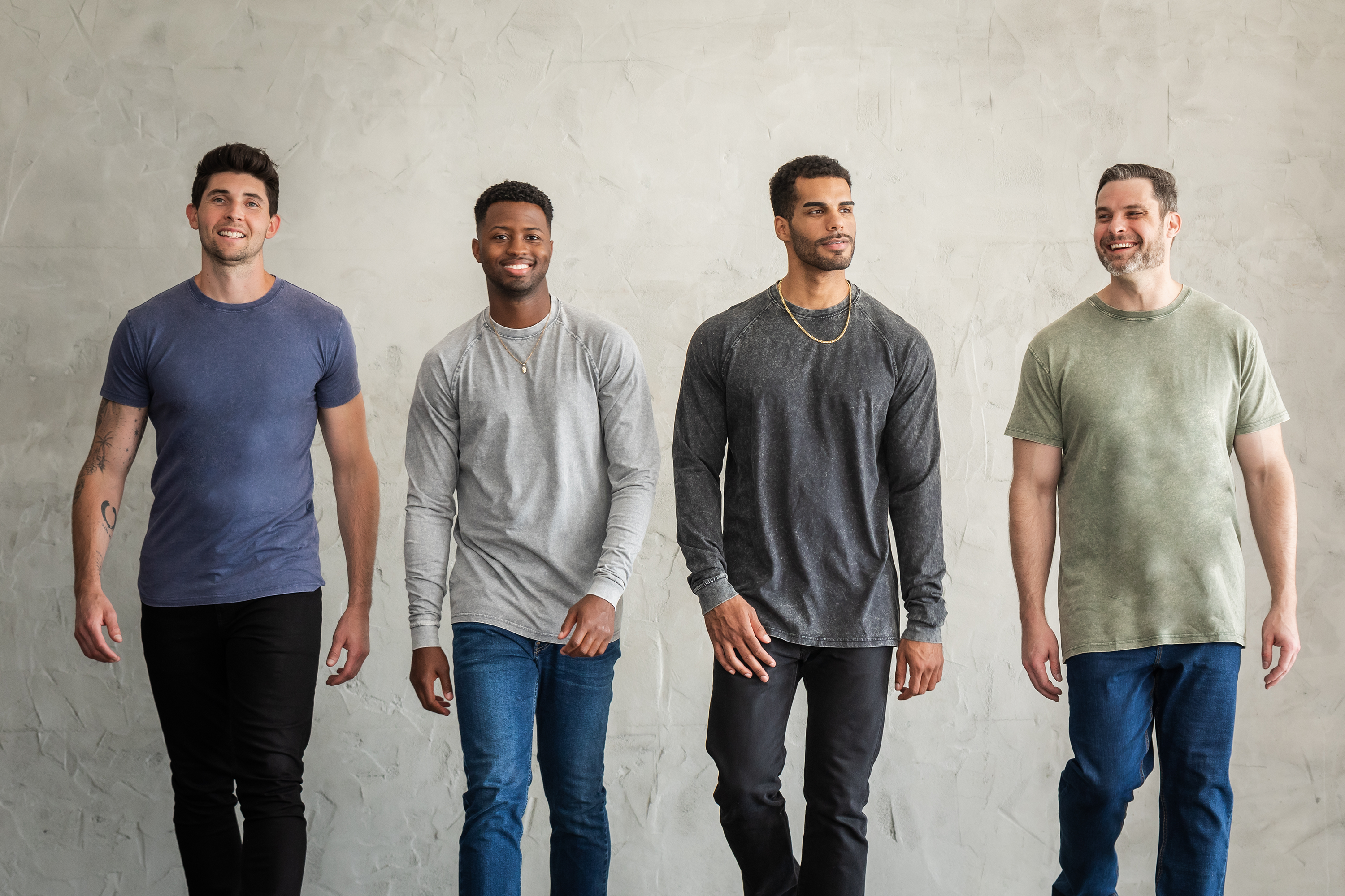 Raglan Long Sleeve Vintage Stone Wash