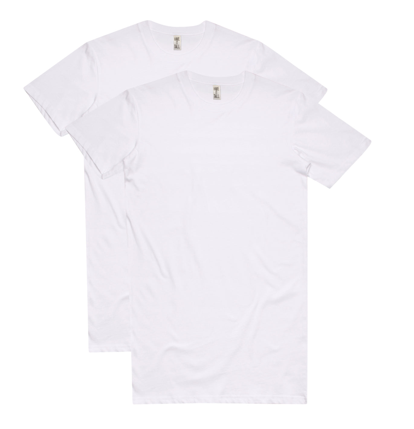 Have It Tall Extra Long Cotton T Shirt | 2 Pack